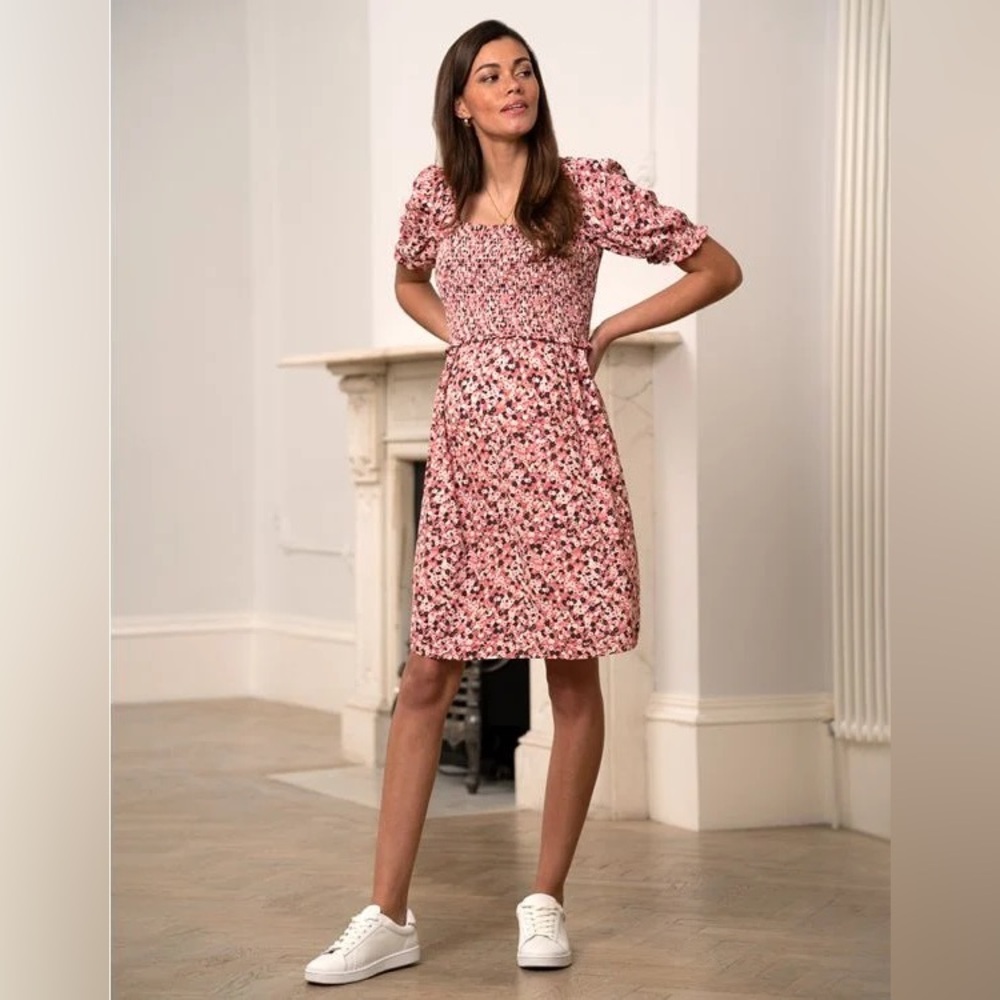 Seraphine Floral maternity dress